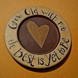 Primitive Hearthside Collection Plate by Donna White Rustic Americana